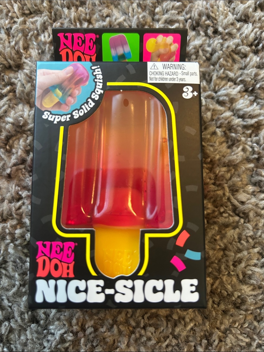 Nice-Sicle Kids Squishy Toy - Red and Yellow